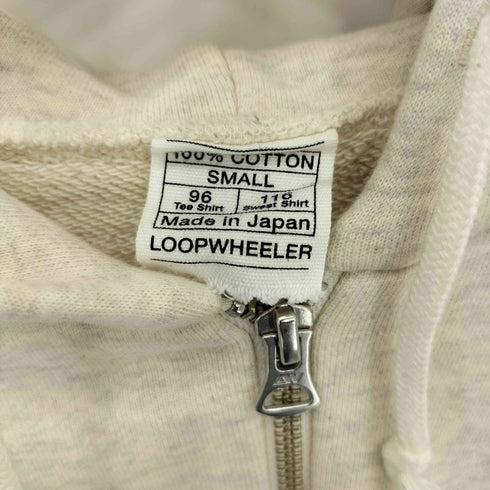 ループウィラー LOOPWHEELER ダブルジップ スウェット パーカー レディース  S